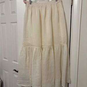 Banana Republic Cream Maxi Skirt